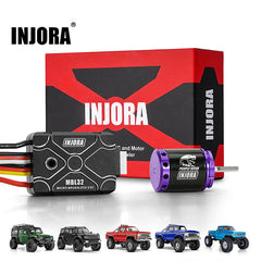 INJORA: Micro Brushless MBL32 ESC & 1621 Purple Viper Motor Combo For 1/18 TRX4M Ascent18 (MBL32-1621) INJORA