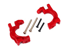 Traxxas Caster blocks (c-hubs), extreme heavy duty, RED (left & right) (9032R) TRAXXAS