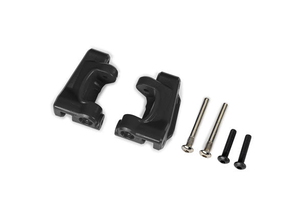 Traxxas Caster blocks (c-hubs), extreme heavy duty, black (left & right) (9136) TRAXXAS