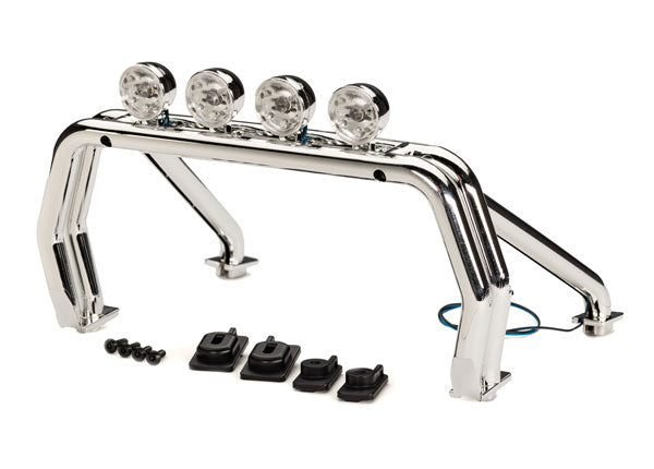 Traxxas Roll bar (assembled with LED lights)/ mounts (front (2), rear (left & right))/ 2.6x12mm BCS (self-tapping) (4) (fits #9212 or 9230 series bodies) (9262X) TRAXXAS