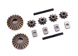 Traxxas Gear set, differential (output gears (2)/ spider gears (4)/ spider gear shafts (2)/ spacers (4)) (9582) TRAXXAS