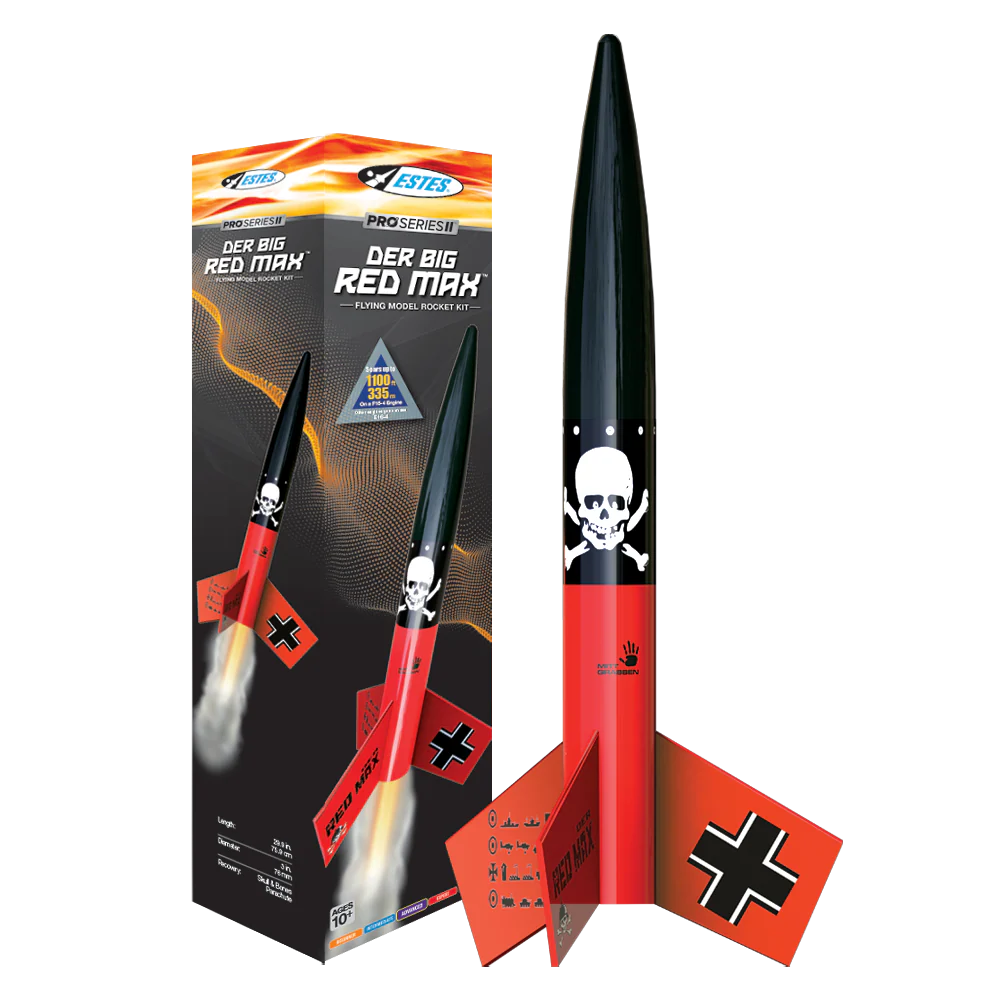 Estes Der Red Max Rocket Kit Skill Level 1 (EST0651) Estes