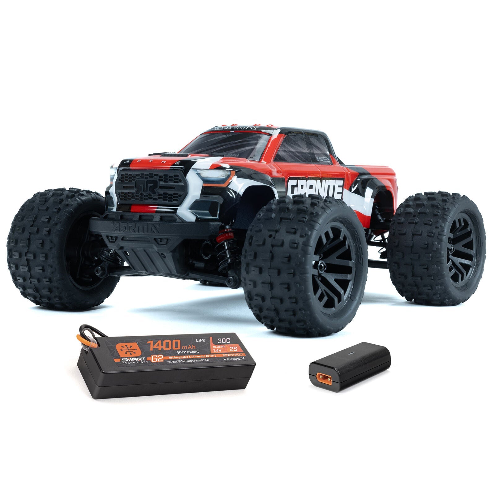 ARRMA 1/18 GRANITE GROM MEGA 380 Brushed 4X4 Monster Truck RTR with Battery & Charger (ARA2102) Horizon Hobby