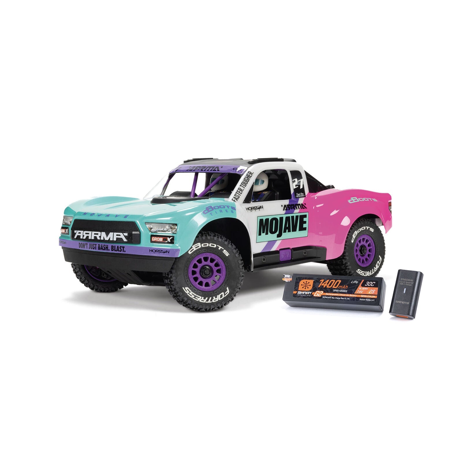 ARRMA MOJAVE GROM 223S BLX Brushless 4X4 Small Scale Desert Truck RTR with Battery & Charger Horizon Hobby