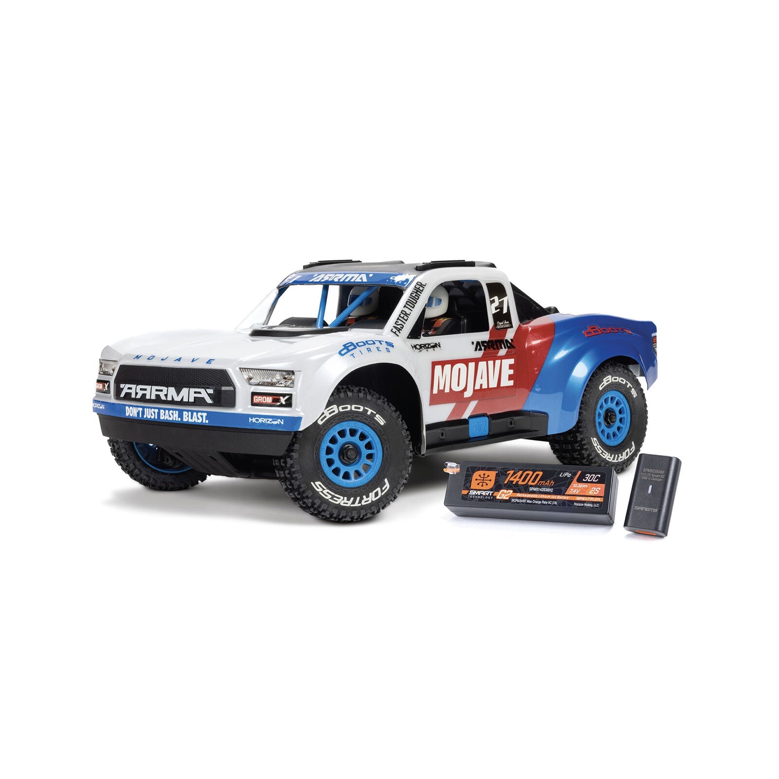 ARRMA MOJAVE GROM 223S BLX Brushless 4X4 Small Scale Desert Truck RTR with Battery & Charger Horizon Hobby