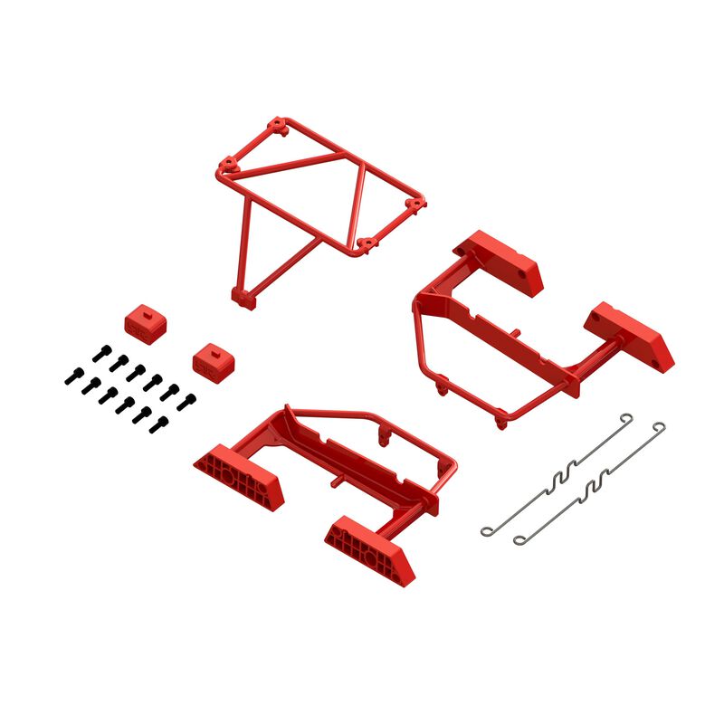 ARRMA Desert Truck Body Roll Cage Set, Red: GROM Horizon Hobby