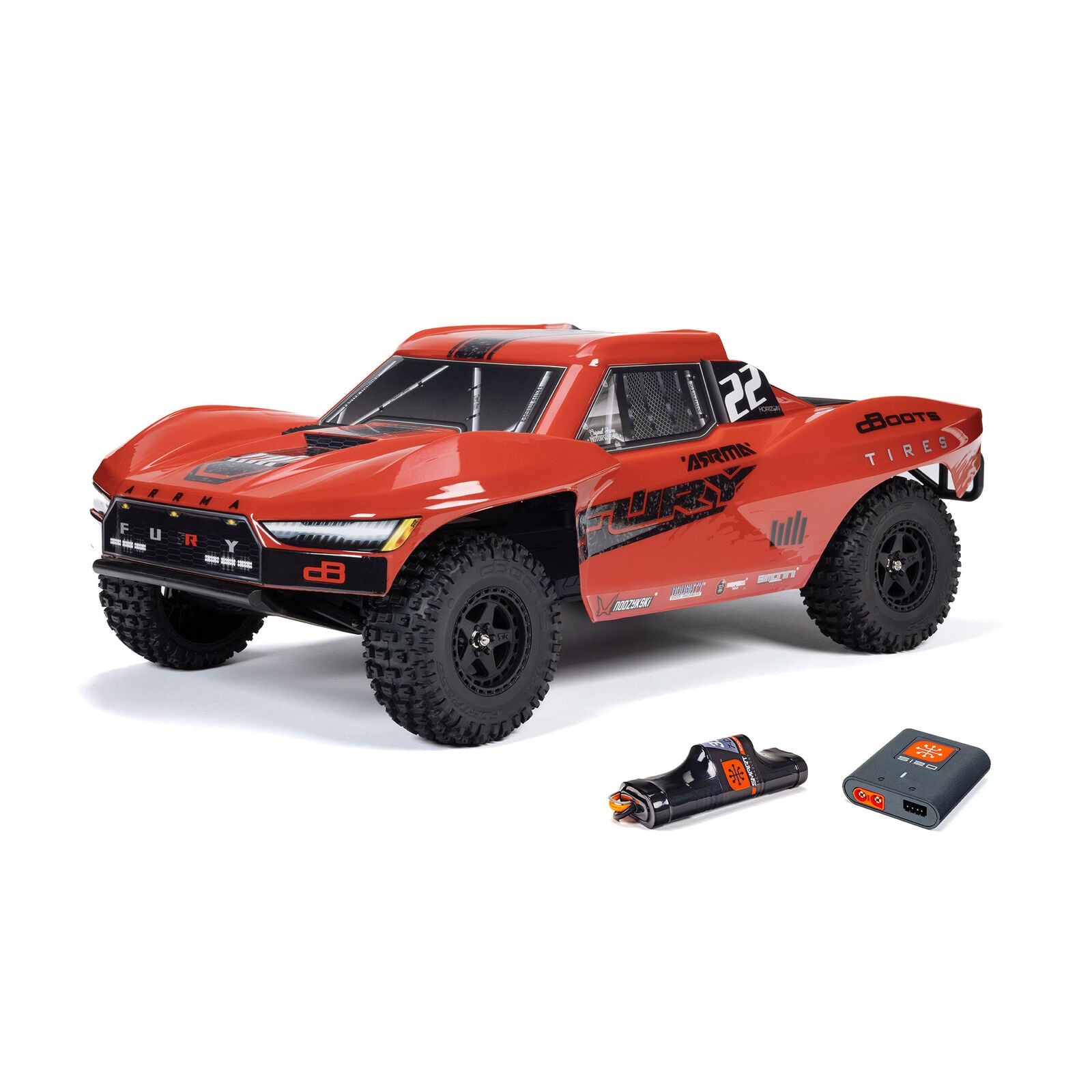 ARRMA 1/10 FURY MEGA 550 2WD Short Course Truck RTR with Battery & Charger (ARA3221ST) Horizon Hobby