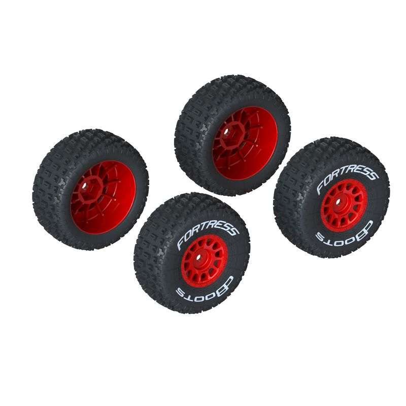 ARRMA dBoots 'FORTRESS' Tire Set Glued (2 Pairs) (ARA55011) Horizon Hobby