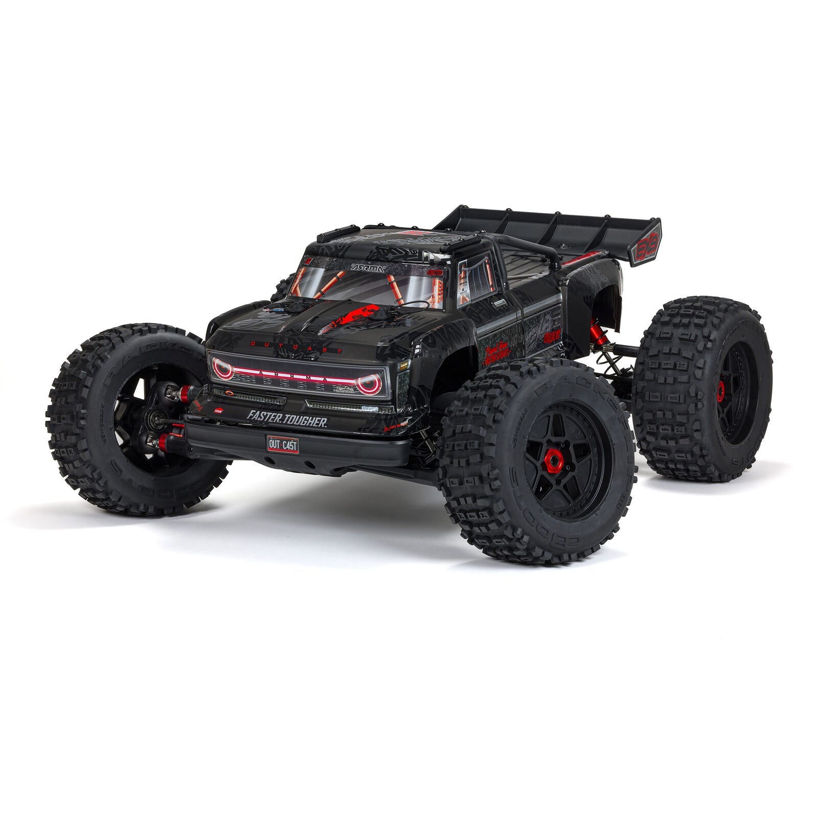 ARRMA 1/5 OUTCAST 4X4 8S BLX EXB Brushless Stunt Truck RTR, Black (ARA5810V2T1) Horizon Hobby