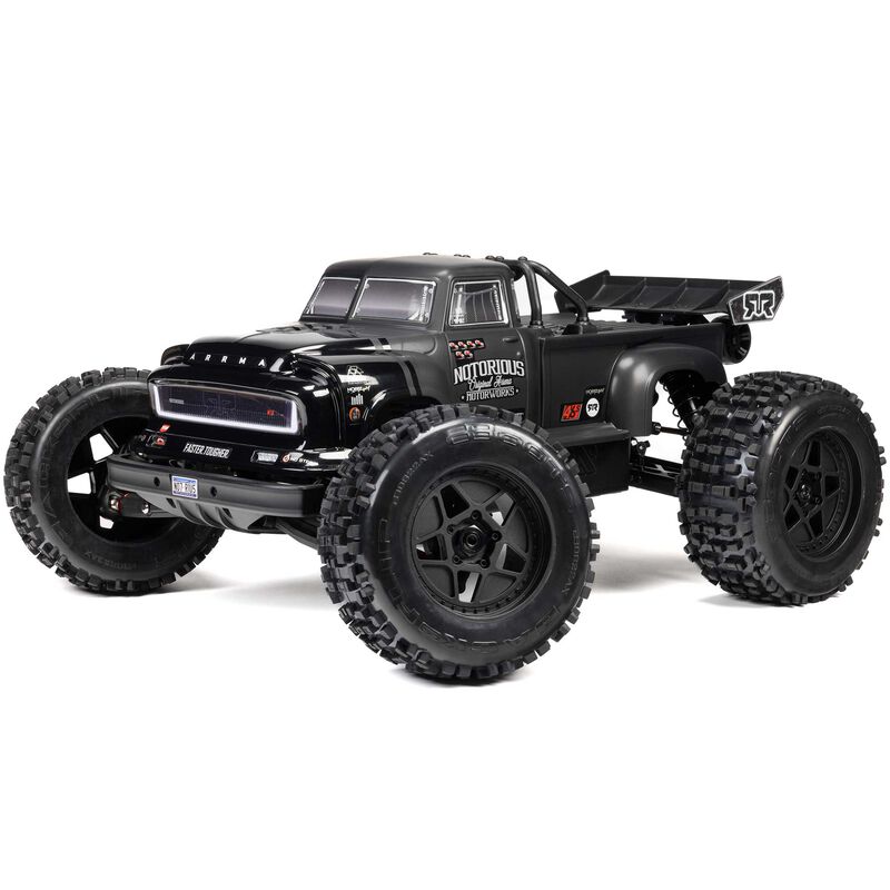 ARRMA 1/8 Notorious 6S BLX V6 4WD Brushless Classic Stunt Truck with Spektrum RTR (ARA8611V6T) Horizon Hobby