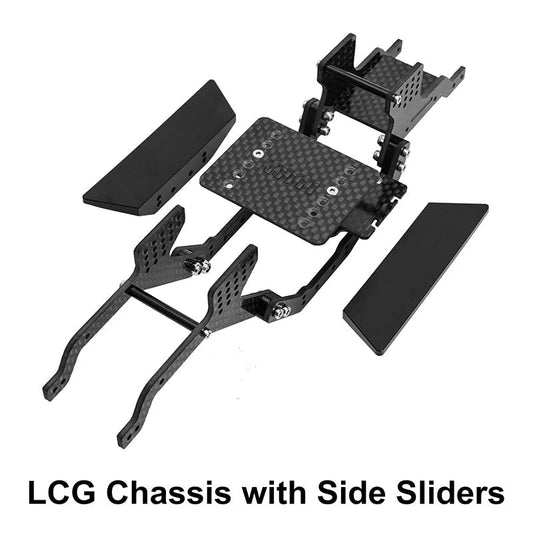 INJORA: LCG Carbon Fiber Chassis Kit for 1/18 Redcat Ascent18 INJORA