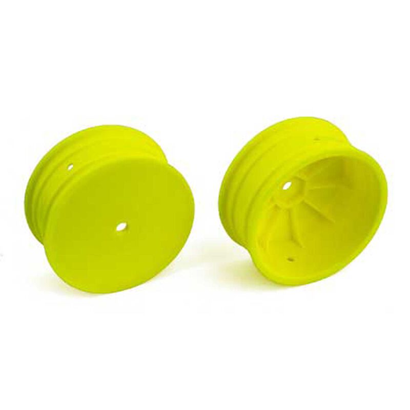 Team Associated 1/10 12mm Front Wheels 2.2, Yellow (2): B64, B64D (ASC92096) Horizon Hobby