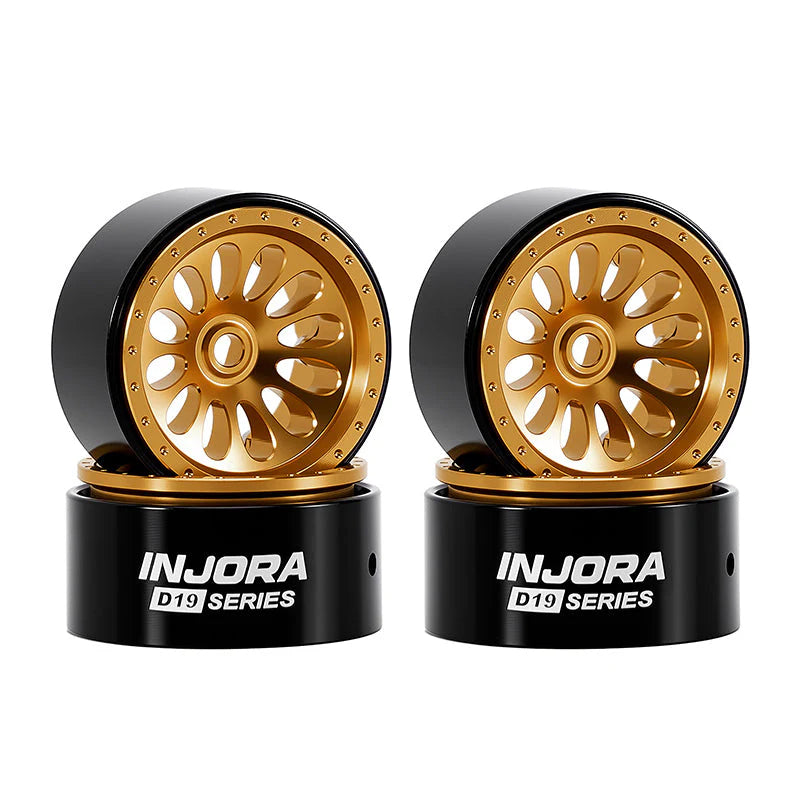 INJORA 0.7" D19 Ripple Aluminum Wheels for 1/30 SCX30 (W7005) INJORA