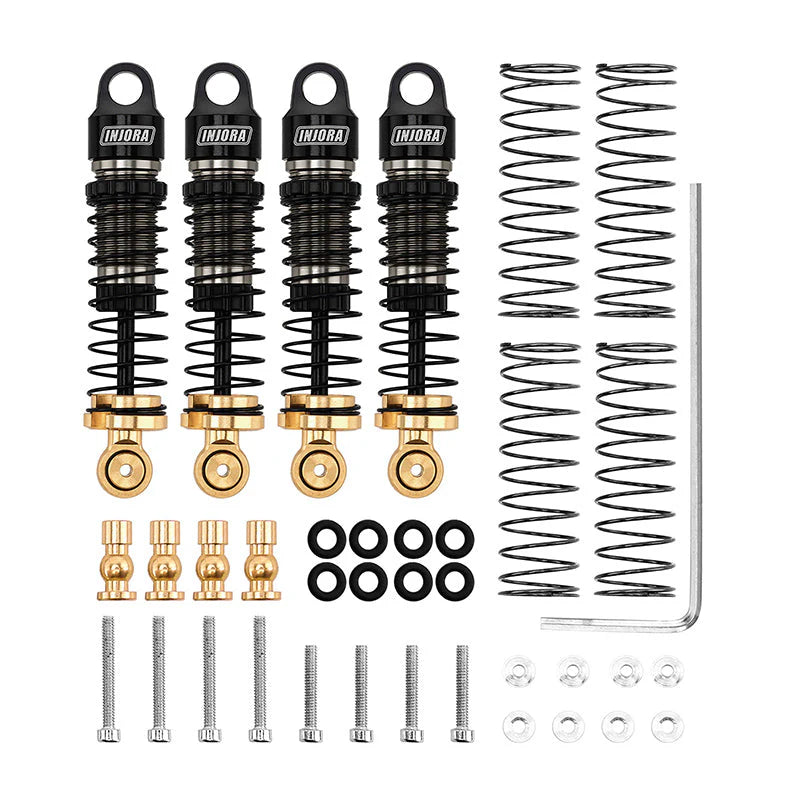INJORA: 40mm Big Bore Oil Shocks for 1/24 SCX24 (SCX24-179) INJORA