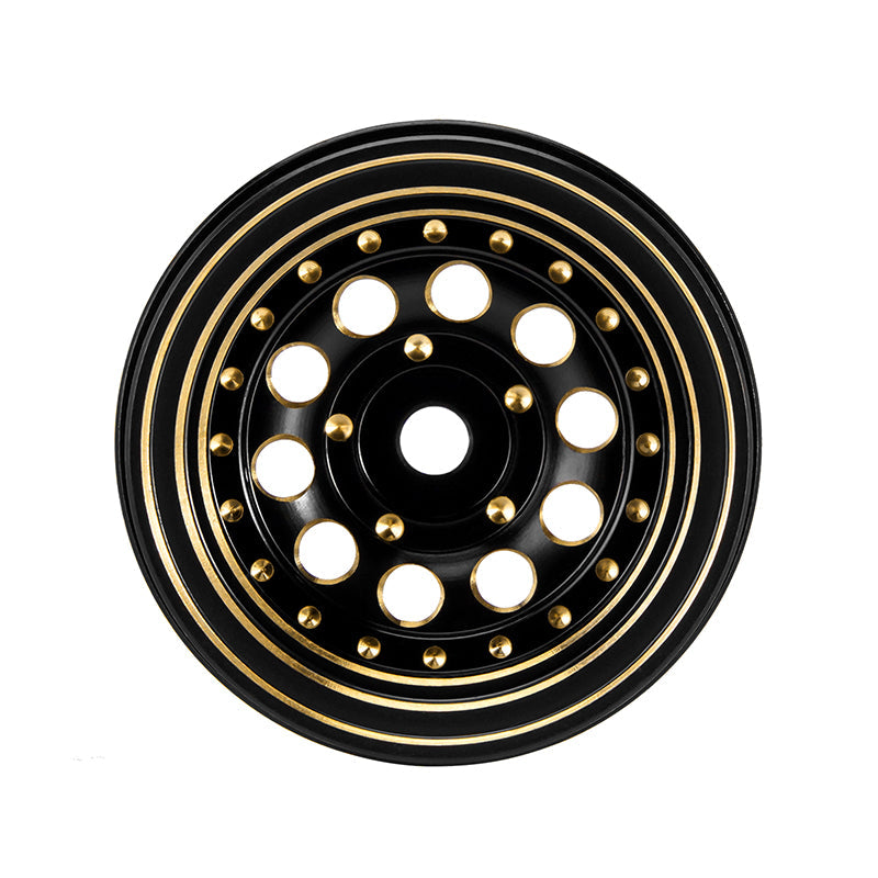 INJORA 39g/Pcs 1.0" Brass Beadlock Wheels -2.65mm Offset For Micro Crawlers INJORA