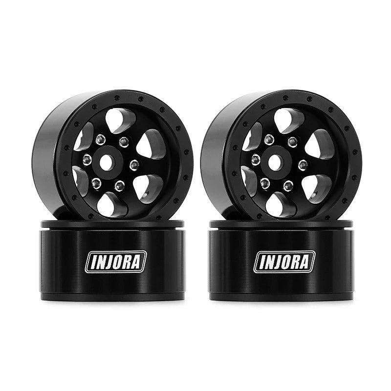 INJORA 1.0" Aluminum -4.7mm Offset Wheels for Micro Crawlers INJORA