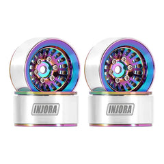 INJORA 1.0" Turbine -3.1mm Offset Wheels for Micro Crawlers INJORA