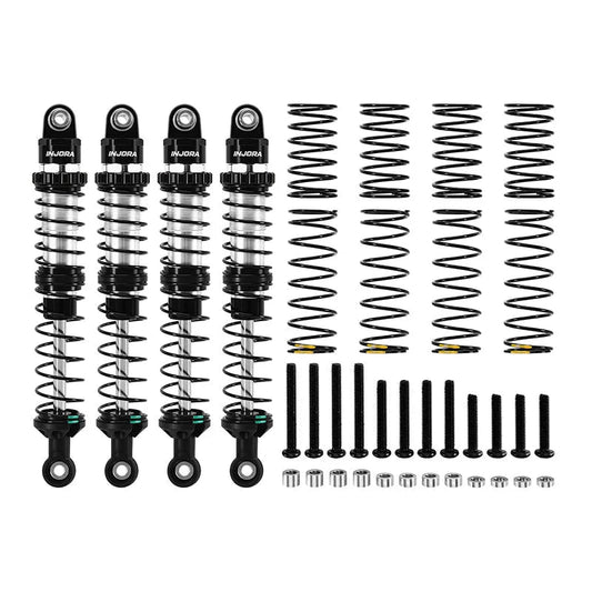 INJORA 80–120mm Dual-rate Spring Oil Shocks for 1/10 RC Crawler INJORA