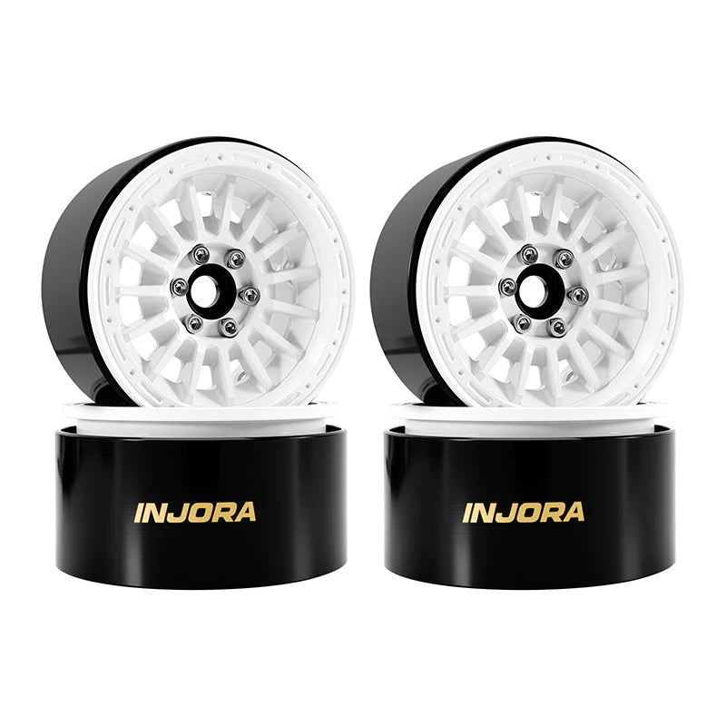 INJORA 2.2" Brass & Aluminum Wheels for 1/10 RC Crawlers (W2259) INJORA