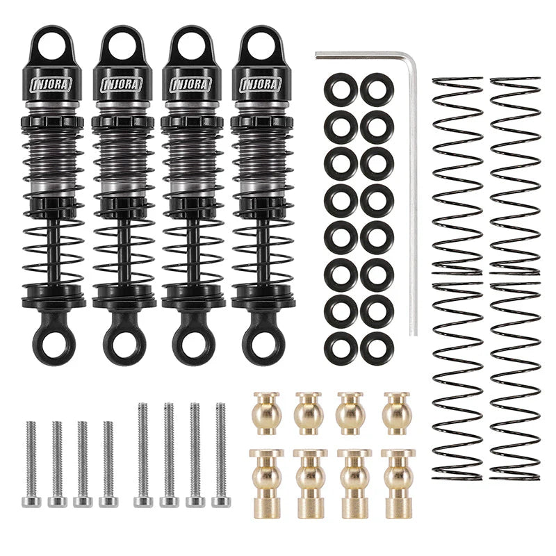 INJORA: 40mm Big Bore Oil Shocks for 1/24 SCX24 (SCX24-179) INJORA