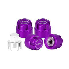 INJORA M2 Wheel Lock Nuts with Aluminum Cap for 1/24 SCX24 AX24 FCX24M INJORA