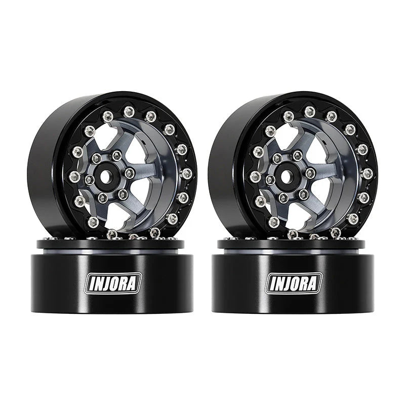 INJORA 1.3" Aluminium -5.25mm Offset Wheels for Micro Crawlers (W1313) INJORA