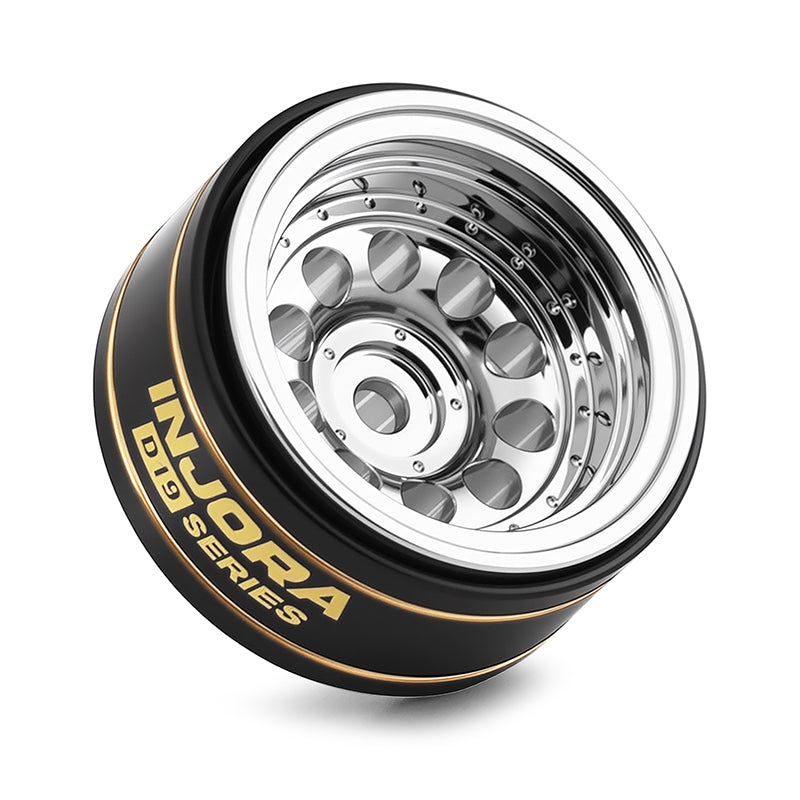 INJORA 0.7" D19 Brass Beadlock Wheels For 1/30 Axial SCX30 INJORA