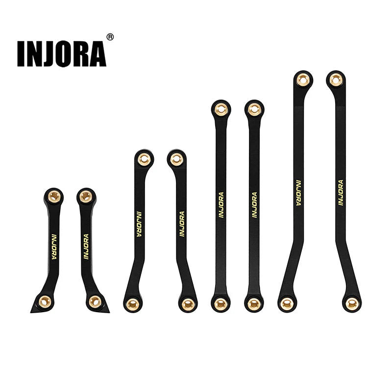 INJORA Black Brass High Clearance Links for 1/18 Redcat Ascent-18 APEX INJORA