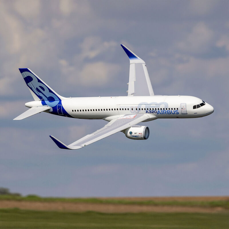 E-flite: Airbus A320neo Twin 64mm EDF BNF Basic with AS3X+ and SAFE Select Horizon Hobby