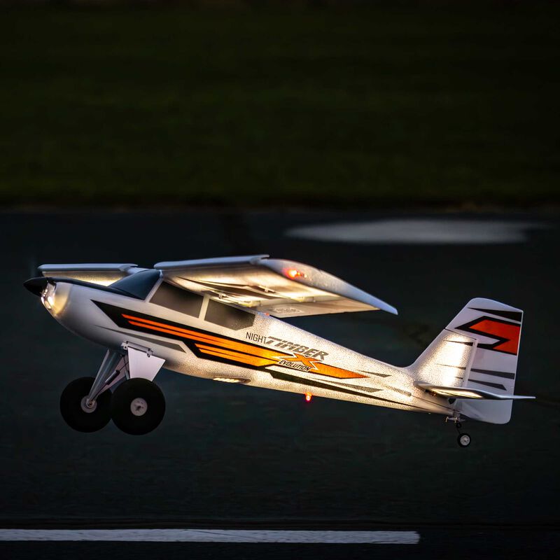 E-flite Night Timber X Evolution 1.2m BNF Basic with AS3X+ and SAFE Select (EFL013850) Horizon Hobby