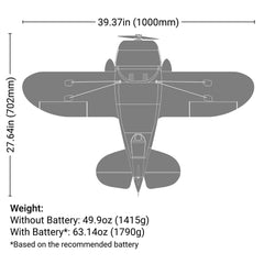 Gee Bee R-2 1.0m BNF Basic with AS3X+ and SAFE Select Horizon Hobby