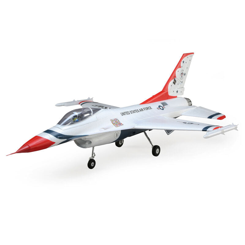 E-flite F-16 Thunderbirds 70mm EDF Jet BNF Basic with AS3X and SAFE Select (EFL178500) Horizon Hobby