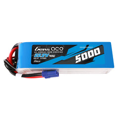 Gens ace 5000mAh 6S 45C 22.2V G-tech LiPo Battery Pack with EC5 Plug GensTattu