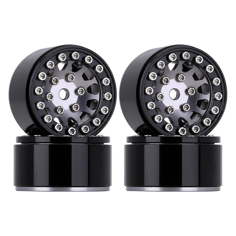 INJORA 1.0" 12-Spokes Beadlock Wheels for Micro Crawlers (W1049) INJORA