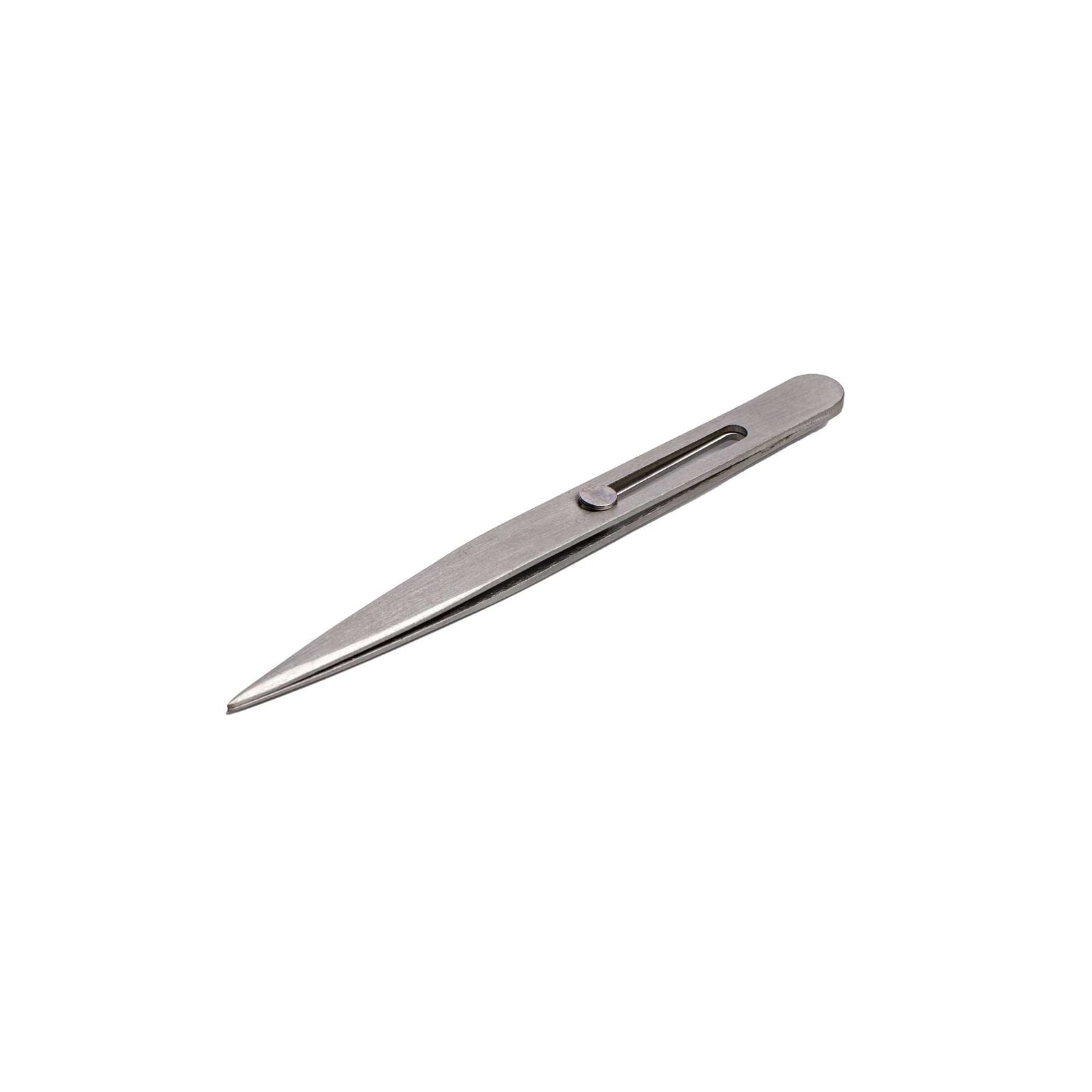 Hobby Essentials 4.75" Point Slide Lock Stainless Steel Tweezer (HDXK0133) Horizon Hobby
