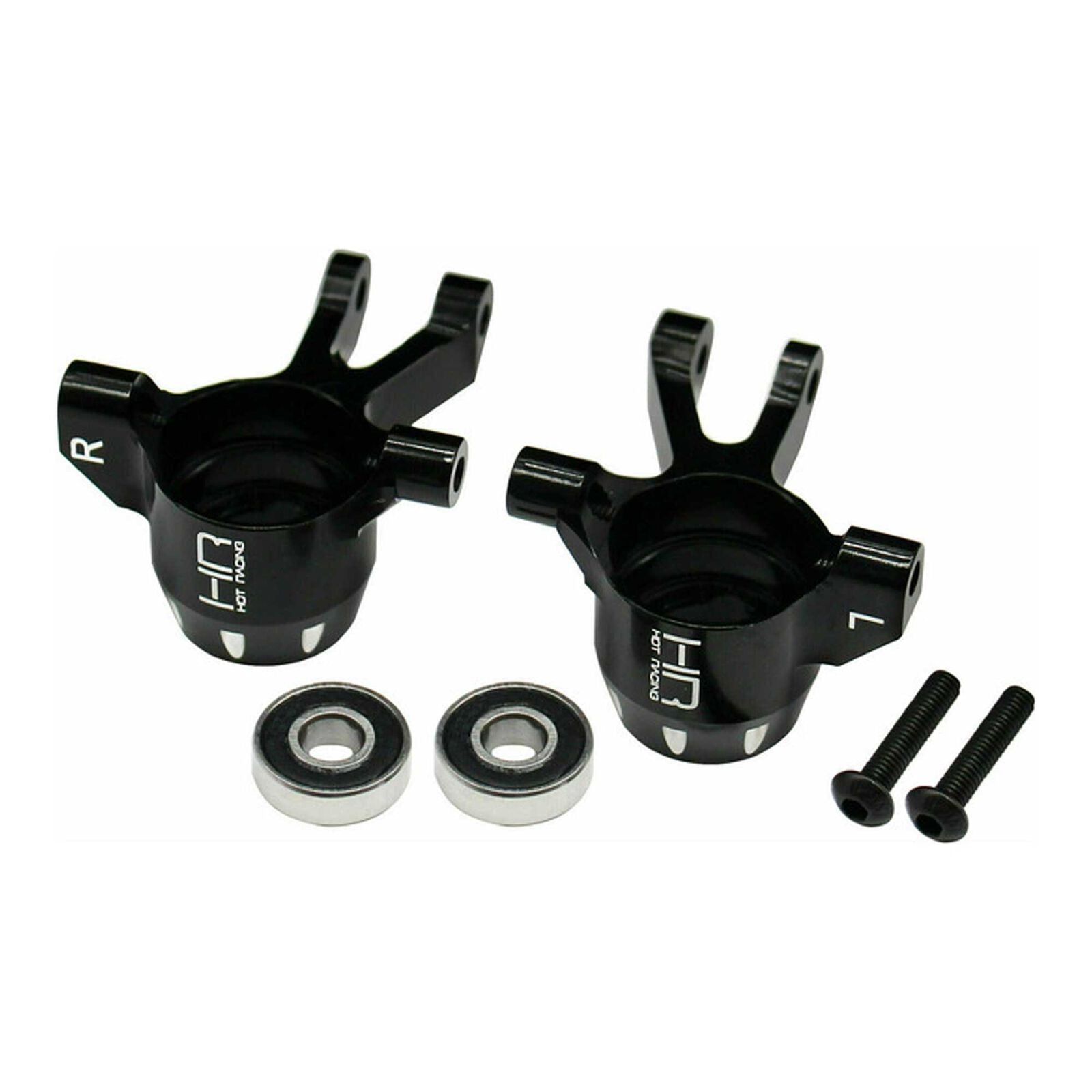 Hot Racing: Aluminum Steering Block Set w/ Heavy Duty Bearings, 1/10 Traxxas Mini Maxx (HRAMMX21M01) Hot Racing
