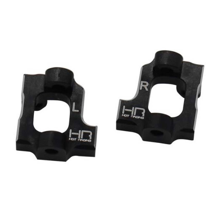 Hot Racing Aluminum Caster Block 0 Degree L/R: Mini-T 2.0, Mini-B (HRAMTT1901) Horizon Hobby