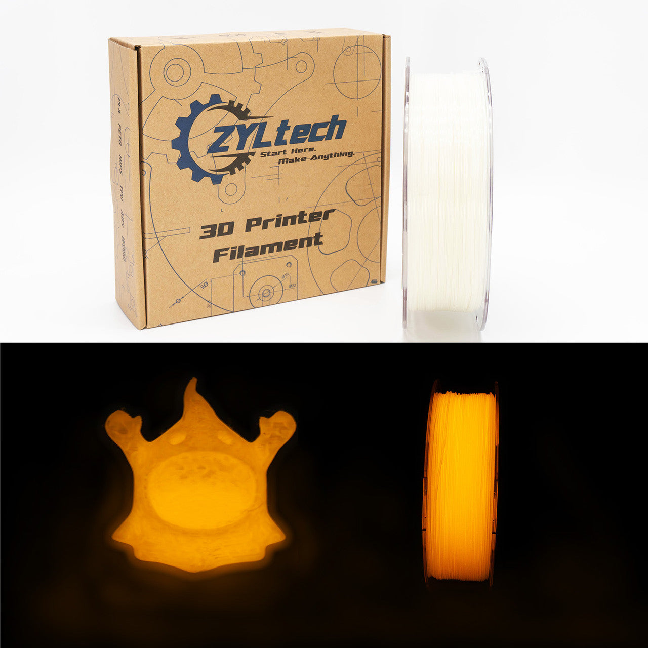 Friendly Hobbies 3D Printer Filament PLA 1.75mm 1kg ZYLtech