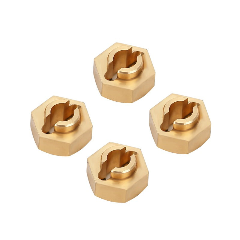 INJORA 7mm Brass Wheel Hex Hub Extenders For Axial SCX24 AX24 INJORA