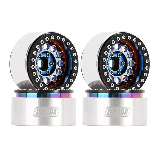 INJORA: 1.9" Super Heavy Brass & Aluminum Beadlock Wheels For 1/10 RC Crawlers (4) (W1957) INJORA
