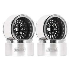 INJORA 1.9" Turbine Aluminum -10mm Offset Wheels for 1/10 RC Crawlers INJORA