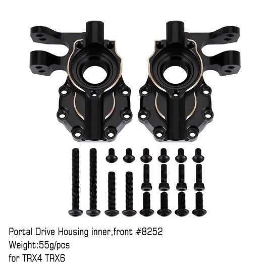 INJORA Black Brass Counterweight 55g Drive Housing #8252 For TRX-4/TRX-6 (TRX4-8252BK) INJORA
