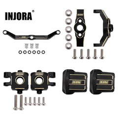 INJORA Black Brass Upgrade Parts for 1/18 TRX4M (Multiple Parts/Bras Kit)