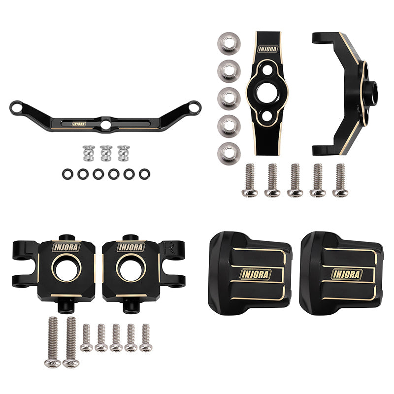 INJORA Black Brass Upgrade Parts For 1/18 TRX4M INJORA