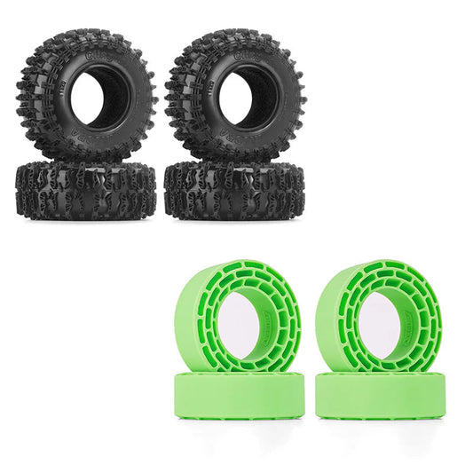 INJORA Cling On 1.3" Tires (4) (70*26mm) (YQT-1320-1370GN) INJORA