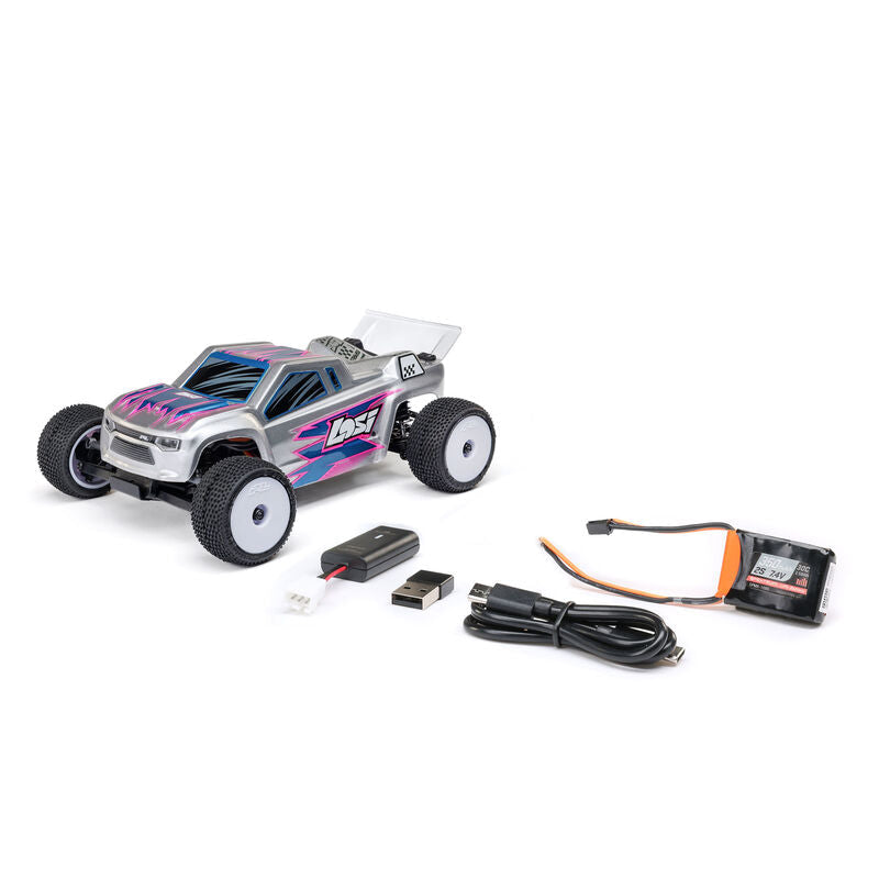 LOSI 1/28 Micro-T 2S 2WD RTR Stadium Truck (Battery & Charger Included) (LOS-1392T) Horizon Hobby