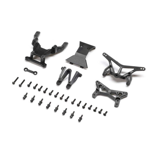 LOSI Front & Rear Towers, Bumper: Micro-B (LOS-1770) Horizon Hobby