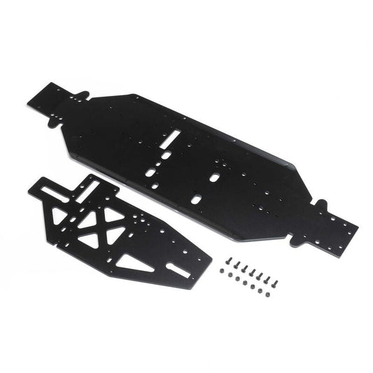 LOSI Chassis with Brace Plate, 4mm, Black: DBXL 2.0 (LOS251113) Horizon Hobby