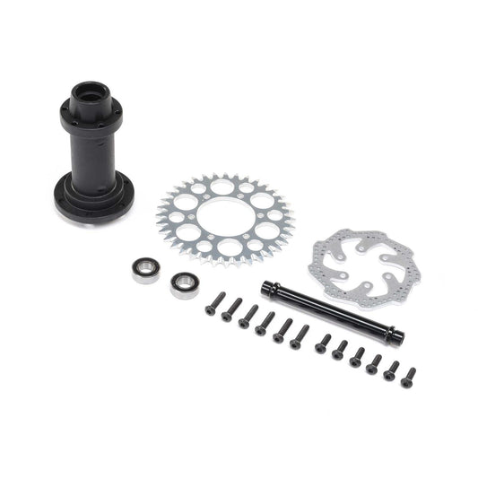 LOSI Complete Rear Hub Assembly: Promoto-MX (LOS262014) Horizon Hobby