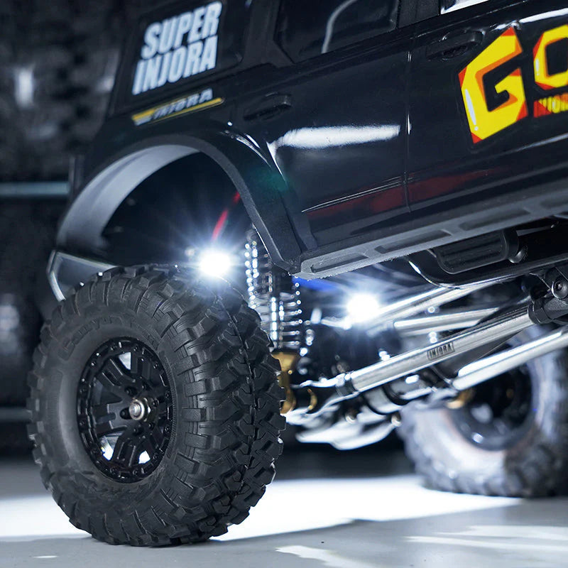 INJORA: Rock Lights Kit with Controller for 1/18 1/24 RC Crawler (DG-L35-4) INJORA